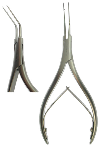 Forceps, Angled Splinter/Instrument Retrival  (Z-5216)