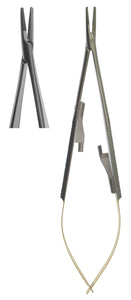 Needle Holder, Castroviejo Flat Body Straight TC 14cm  (Z-4061)