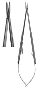 Needle Holder, Castroviejo Straight Flat Body 18cm  (Z-7021)