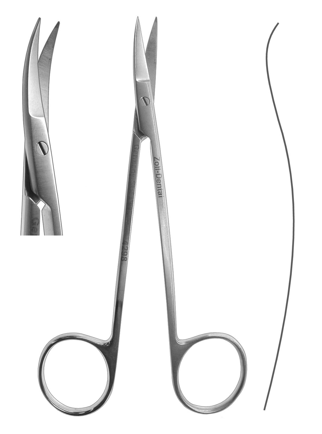 Scissors, LaGrange Double-Curved  11.5cm  (Z-4015)