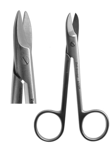 Scissors, Crown & Gold Straight 12cm  (Z-4020)