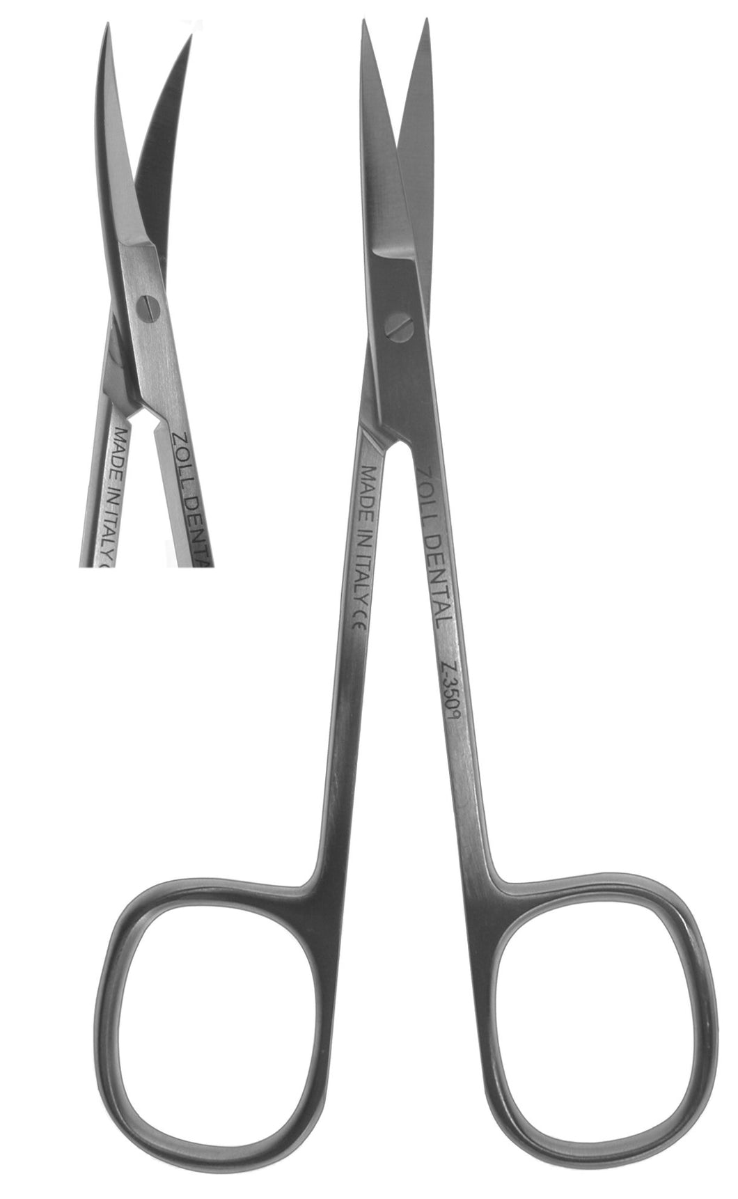 Scissors, Square Ring Curved Iris Tip 12cm  (Z-3509)