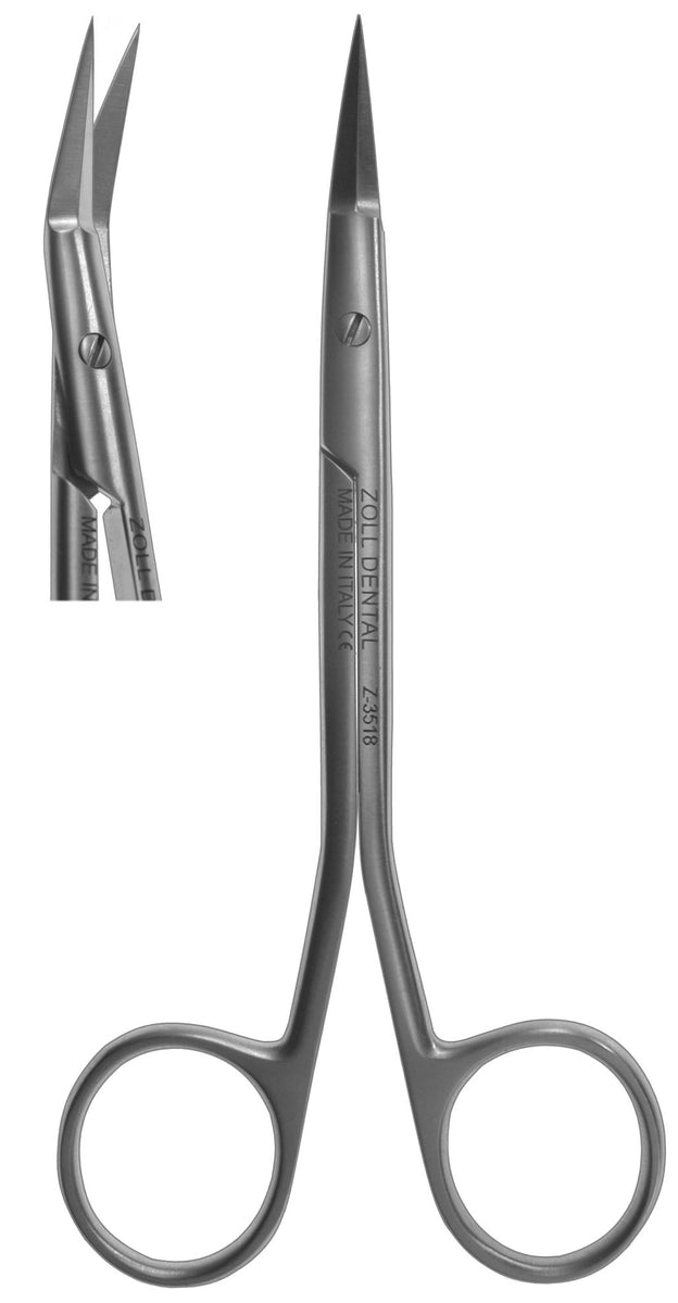 Scissors, Zed Large Angled Body 13.5cm (Z-3518) – Zoll Dental