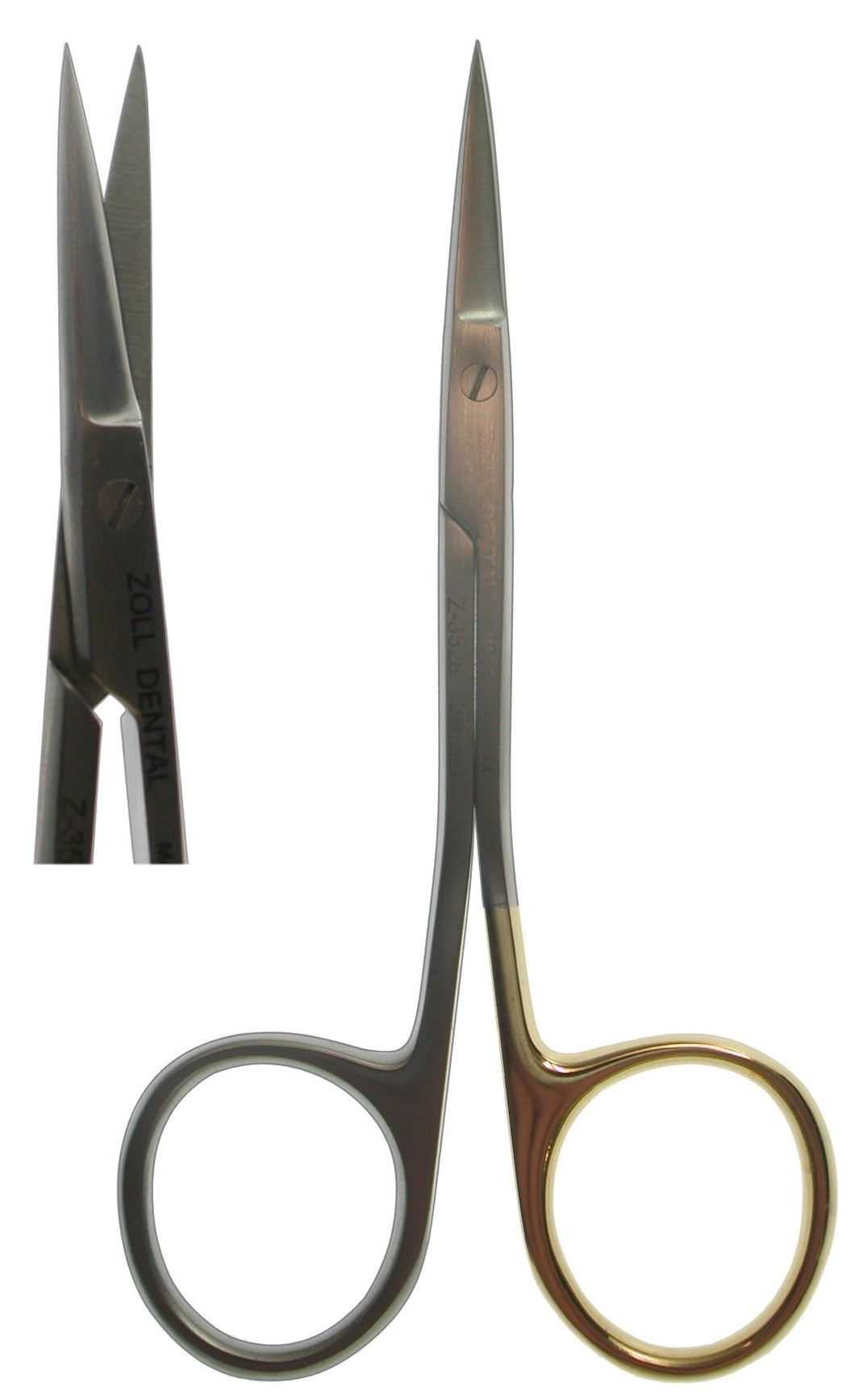 Scissors, Iris Straight Super-Cut Comfort Set Rings 11.5cm  (Z-3528)
