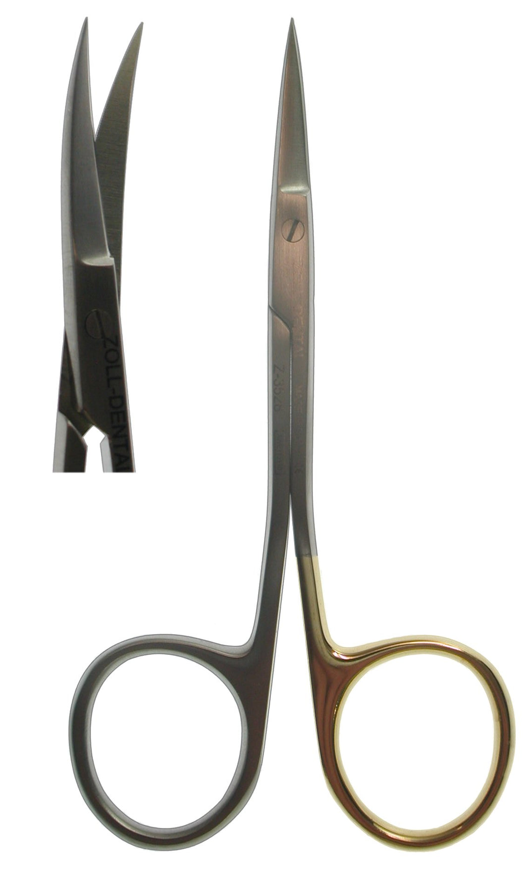 Scissors, Iris Curved Super-Cut Comfort Set Rings 11.5cm  (Z-3529)