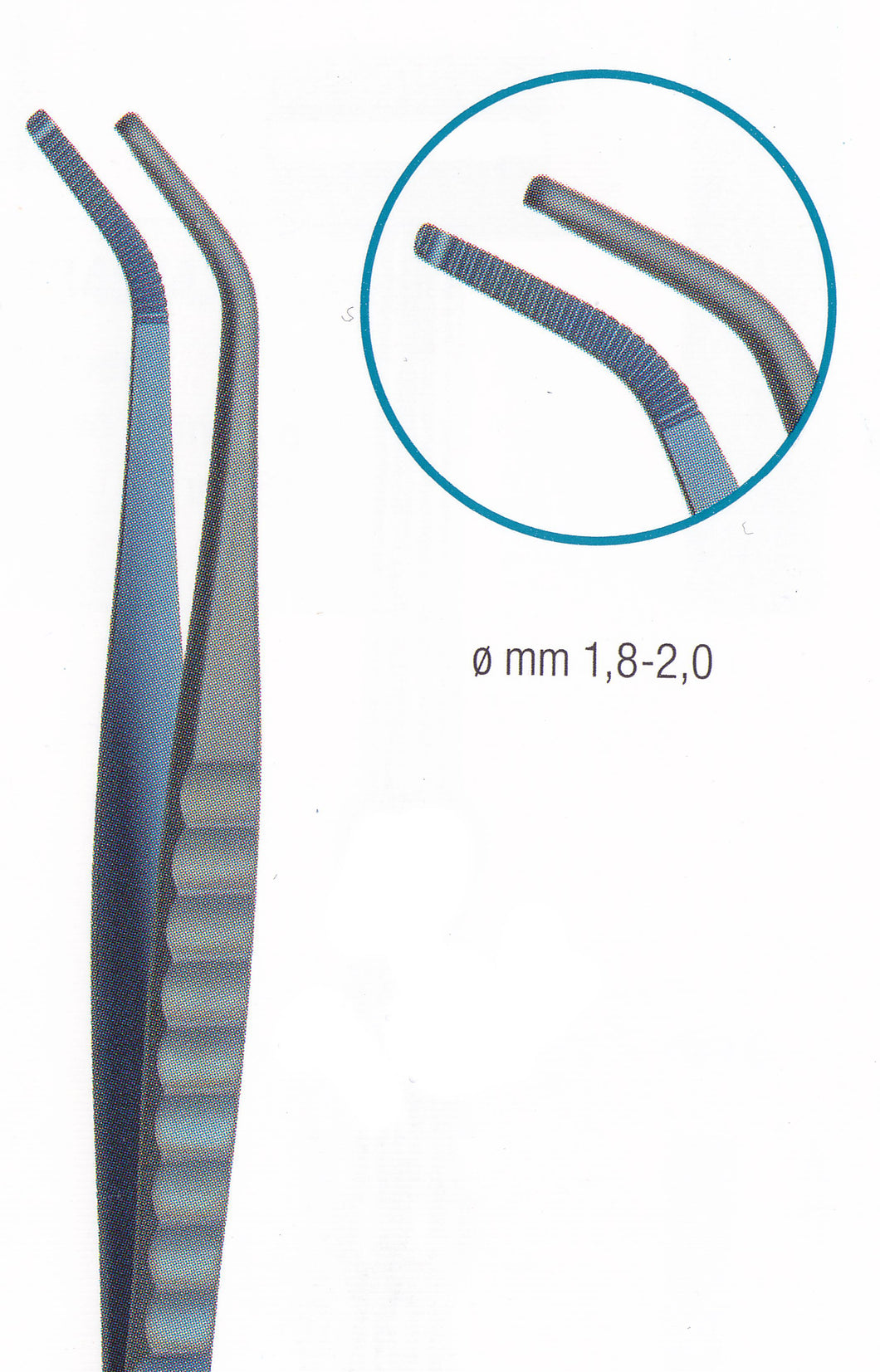 Abutment Holding Tweezer Titanium Angled 15.5cm  (Z-7210)